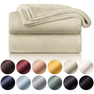 OEM Manta Polar De 150 X 200 Cm - Cuadros Beige, Manta Para Sof&aacute;, Manta Tipo Capullo - Manta Polar Gruesa, Mullida, Suave Y C&aacute;lida - Alta Calidad - Crezuo