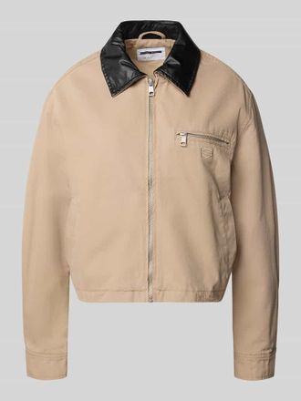 Noisy May Jacke mit Brusttasche Modell SCOTTY in Beige, Gr&ouml;&szlig;e XL