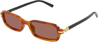 Valentino Zonnebril - Dames - Accessoires - Bruin - Maat: 52 MM Nylon