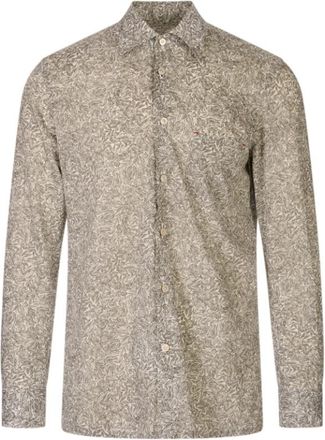 Kiton Nerano Shirt - Heren - Casual Overhemden - Bruin - 4XL - Leer - Overhemden