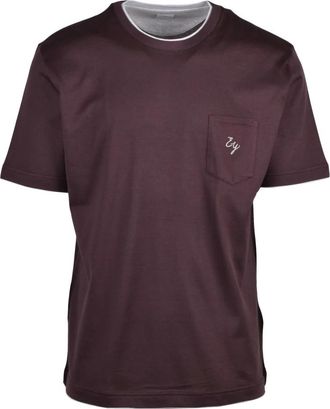 Eleventy Hombre, Camisetas, P&uacute;rpura, Talla: S