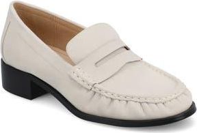 Journee Collection Danna Ruched Loafer in Bone at Nordstrom Rack, Size 7.5