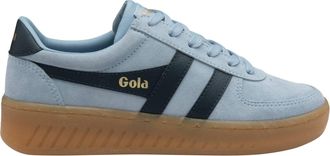 Gola Womens Grandslam Suede Sneakers In Air/navy/gum