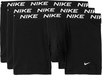 Nike All Day Cotton Stretch with Fly Trunk 3-Pack Mens Underwear Black/Black/Black : 2XL