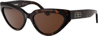 Balenciaga Womens Sunglasses Havana Brown Acetate