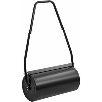 vidaXL Rodillo Para C&eacute;sped Con Mango Acero Y Hierro Negro 42 L Vidaxl