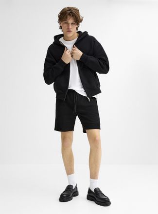 Super Massive Shop Mens Solid rib-knit short