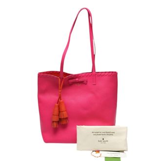 Kate Spade New York Pink Leather Tote Bag (Pre-Owned)