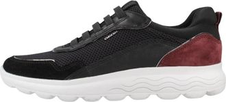 Geox D Spherica - Dames - Sneakers - Zwart - 38 EU - Leer - Schoenen