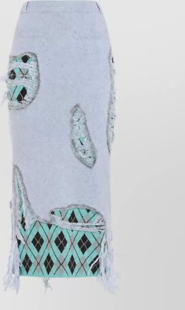 Moschino silk-blend midi knit skirt