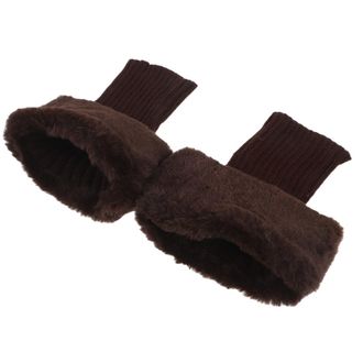 Kesyoo Winter Boot Covers for Women Leg Warmers Thick Knit Long Sleeve Warm Brown 1 Pair Ideal for Autumn and Winter Protection and Casual Style