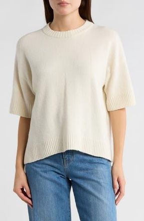 Caslon Drop Shoulder T-Shirt Sweater in Ivory Dove at Nordstrom Rack, Size X-Small