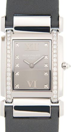 Patek Philippe Pre-owned Patek Philippe Twenty~4 Medium Diamond Eternal Gray Dial Ladies Watch 4920G-001