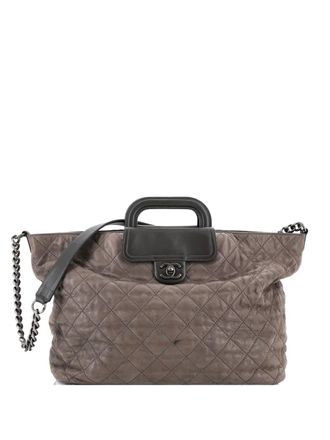 Chanel In The Mix Shopping Quilted Iridescent Calfskin XL tote bag - Grijs