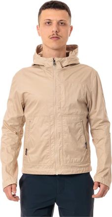 Colmar Colbert met capuchon van katoenen gabardine - Heren - Trainingsjackets - Beige - S - Katoen - Fitness