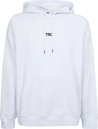 14Bros Witte Trekkoord Hoodie Sweatshirt - Heren - Hoodies - Wit - S - Katoen - Hoodies & sweatvesten