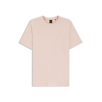BOSS Slub-cotton T-shirt with logo detail