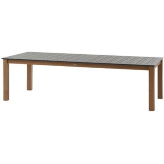 Hesperide Tavolo da giardino rettangolare allungabile in alluminio miceira graphite & honey 14 posti - Hesp&eacute;ride