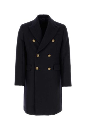Prada Midnight blue wool blend coat