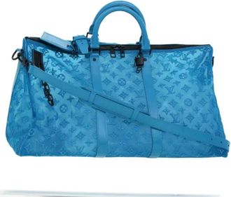 Louis Vuitton Pre-owned Canvas Weekendtas - Dames - Vintage Weekendtas - Blauw - ONE Size - Vintage