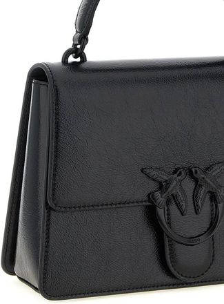 Pinko Womens Handbag Black Lamb Leather Bags - Handbags