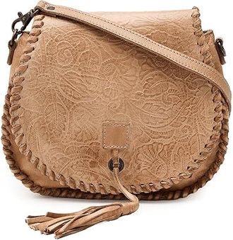Bed St&uuml; Half Moon Em Cross Body Womens Handbags Oats DD, Cotton/Leather