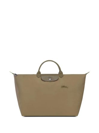 Longchamp large Le Pliage Original travel bag - women - Recycled Polyamide/Calf Leather - One Size - Green