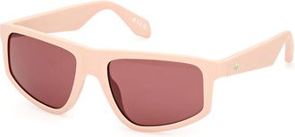 adidas OR0108 73S Mens Sunglasses Pink Size 55