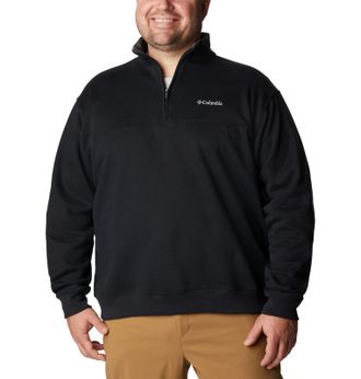 Columbia Mens Hart Mountain II Half Zip, Black, 6X