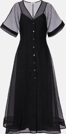 Staud Elle organza midi dress