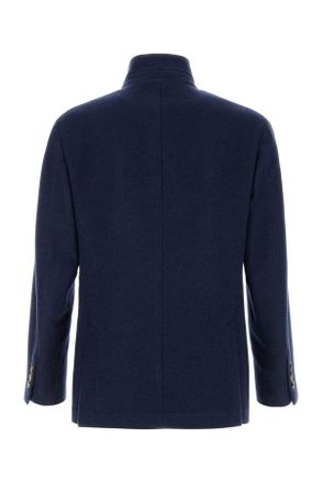 Brunello Cucinelli Blu Colorato+rubino Exterior: Cashmere Maglie Sweater