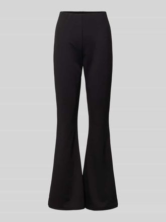 Vila Bootcut Stoffhose mit elastischem Bund Modell VILDE in Black, Gr&ouml;&szlig;e M