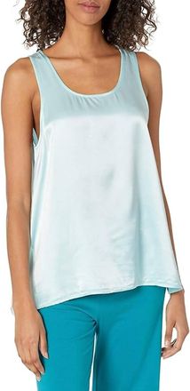 Pj Harlow Cece Open Back Camisole In Aqua