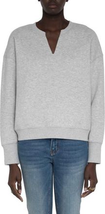 Zadig&Voltaire Olive Graphic Cotton Blend Sweatshirt in Gris Chine Clai at Nordstrom, Size X-Small
