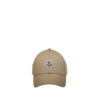 Moncler Caps, female, Beige, Size: ONE SIZE Grenoble Gabardine Baseball Cap