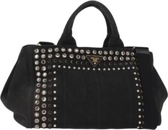 Prada Pre-owned Handbags, female, Black, Size: ONE SIZE Pre-owned Vintage Handbag