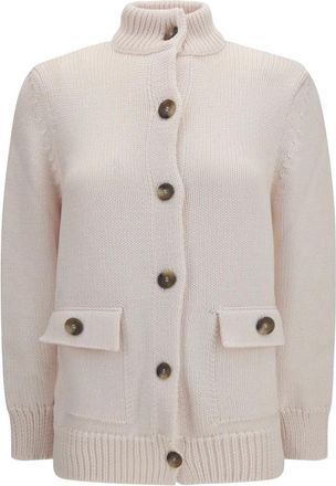 adidas by Stella McCartney Cardigan a collo alto - - Sport - Donna - Beige - S