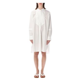 STUDIO NICHOLSON Shirt Dresses, female, White, Size: 2XS Lalon Dress