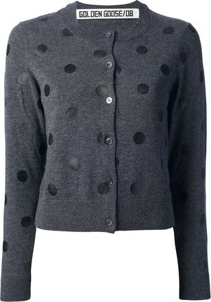 Golden Goose polka dot cardigan - Grigio