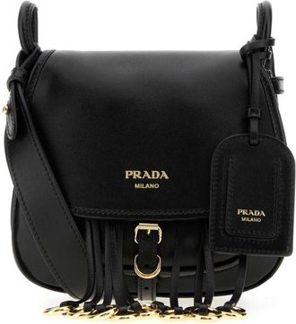 Prada Black Logo Mini Crossbody Bag
