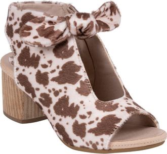 GC SHOES Kimora Bow Block Heel Bootie in Cow Print at Nordstrom Rack, Size 7.5