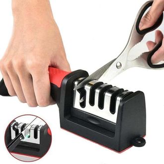 OEM Afilador De Cuchillos Profesional, Afilador De Cuchillos Y Tijeras 4 En 1 Con Goma Antideslizante Para Cuchillos De Acero Inoxidable Y Cer&aacute;mica - Crez