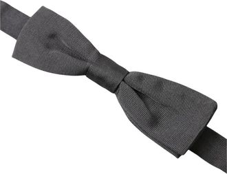 Dolce & Gabbana Klassieke Zelfstrik Strikdas - Heren - Accessoires - Grijs - ONE Size - Accessoires