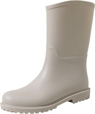 Generic LOIJMK Wellington Boots Womens Half Height Rain Boots Work Boots Waterproof Ankle Boots Non-Slip Rain Shoes Rain Boots Rubber Boots Garden Shoes Slip-