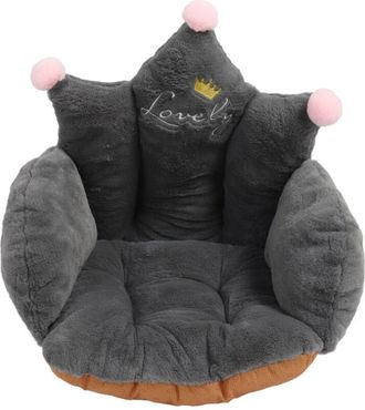 OEM Almohadilla Para Silla, Coj&iacute;n Para Silla De Oficina, Coj&iacute;n De Asiento De Fibra De Poli&eacute;ster, Para Dormitorios, Hogar, Gris Oscuro, L