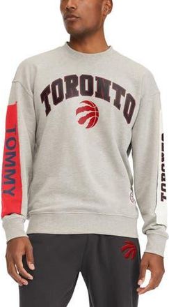 Tommy Jeans Mens Tommy Jeans Gray Toronto Raptors James Patch Pullover Sweatshirt at Nordstrom, Size Xx-Large