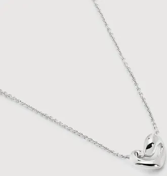 Monica Vinader Sterling Silver Infinity Heart Small Chain Necklace