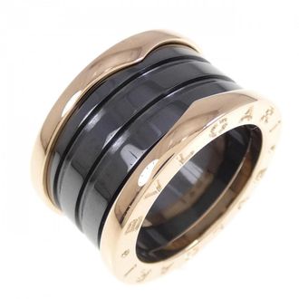 Bulgari Pink Gold (18K) Ceramic Band Ring (Pre-Owned)