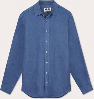 Love Brand & Co. Mens Abaco Shirt In Deep Blue