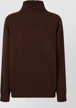 Zanone wool turtleneck sweater long sleeves ribbed finishes